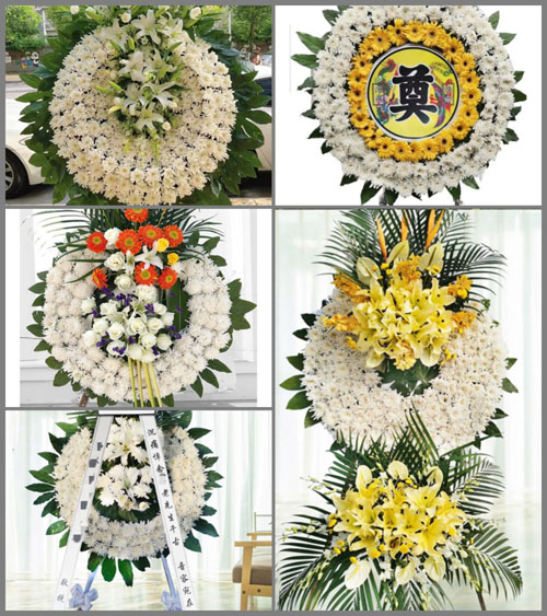 江苏泰州姜堰区大伦镇运粮村花圈速递
